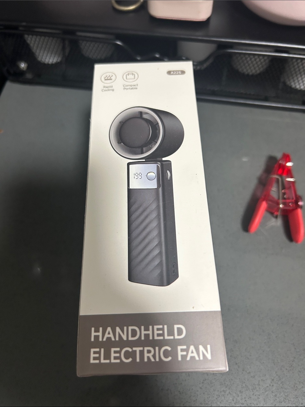 Handheld Electric Fan - Black